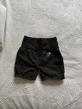 Gymshark Black Seamless High-Rise Training Shorts